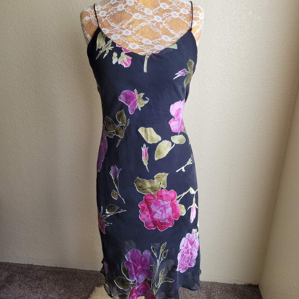Betsey Johnson Black Dress with Lace Accents